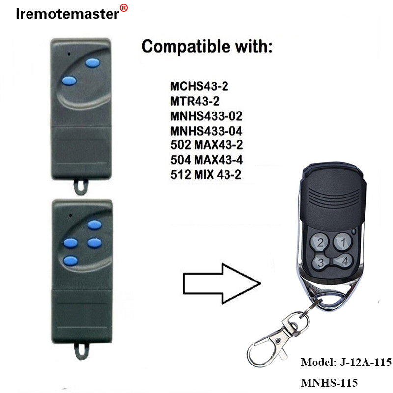 Para sa 502 MAX43-2, 504 MAX43-4 Replacement Remote 433,92mhz Garage Door Remote Control